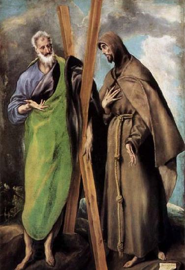 GRECO, El St Andrew and St Francis oil painting picture